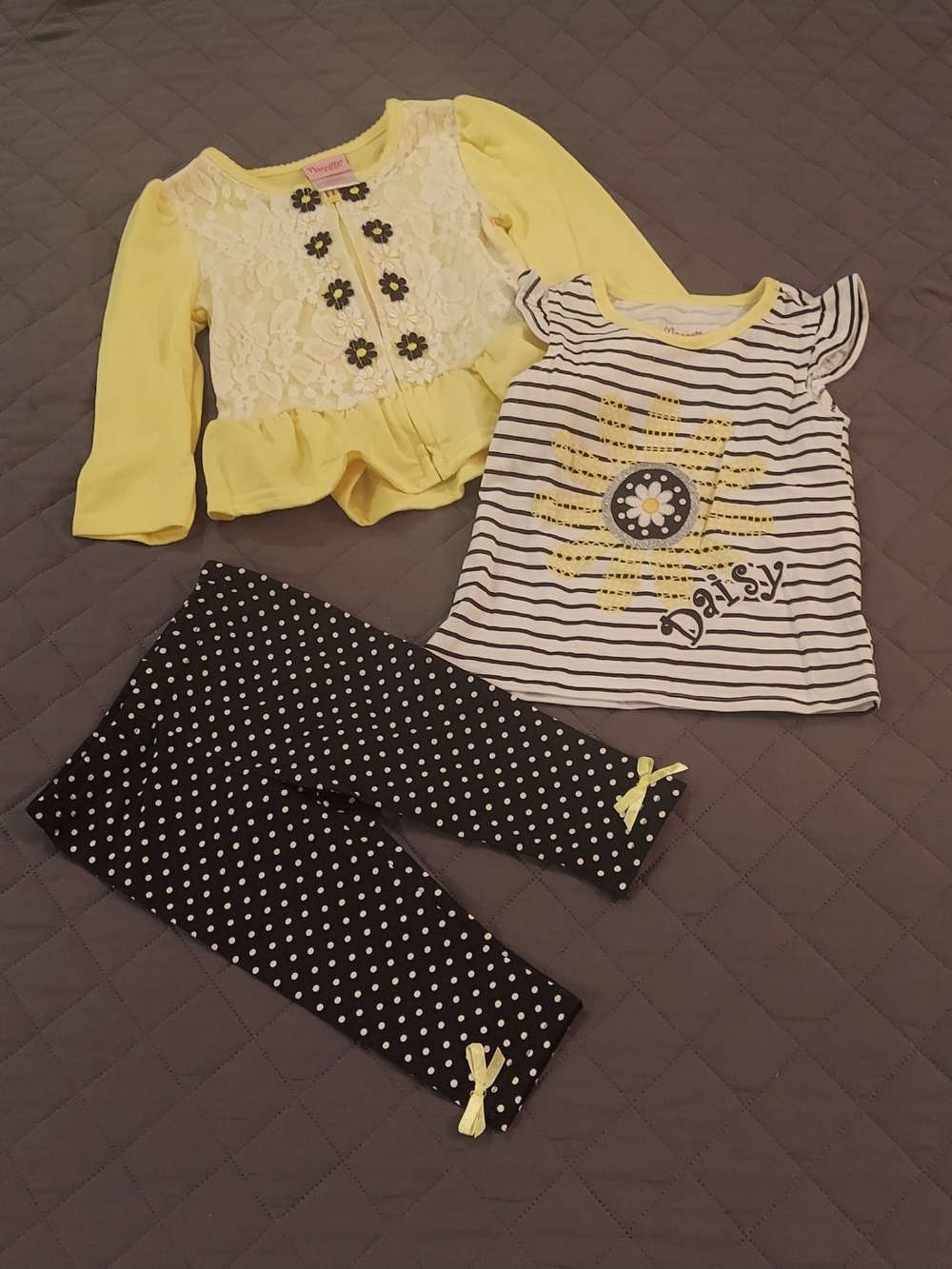 Toddler Yellow Daisy 3 Piece Set